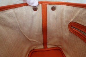 HERMES／エルメス ガーデンパーティTPM ネゴンダ オレンジ □M刻印 トートバッグ 700040028