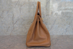 HERMES／エルメス バーキン35 クシュベル ナチュラル □B刻印 ハンドバッグ 700070191