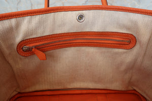 HERMES／エルメス ガーデンパーティTPM ネゴンダ オレンジ □M刻印 トートバッグ 700040028