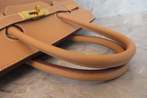HERMES／エルメス バーキン35 クシュベル ナチュラル □B刻印 ハンドバッグ 700070191