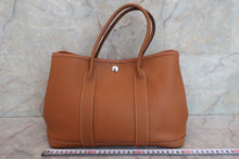 将图片加载到图库查看器，HERMES GARDEN PARTY TPM Negonda leather Gold □L刻印 Tote bag 600080040
