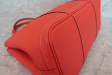 Load image into Gallery viewer, HERMES  GARDEN PARTY PM Country leather Rouge pivoine R Engraving Tote bag 700110143
