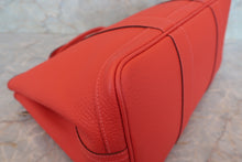 Load image into Gallery viewer, HERMES  GARDEN PARTY PM Country leather Rouge pivoine R Engraving Tote bag 700110143
