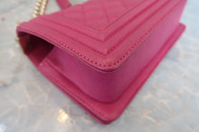 Load image into Gallery viewer, CHANEL LeBOY CHANEL chain shoulder bag Caviar skin Pink/Gold hadware Shoulder bag 800030161

