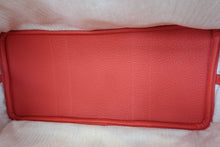 Load image into Gallery viewer, HERMES  GARDEN PARTY PM Country leather Rouge pivoine R Engraving Tote bag 700110143
