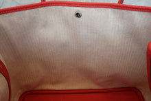 Load image into Gallery viewer, HERMES  GARDEN PARTY PM Country leather Rouge pivoine R Engraving Tote bag 700110143
