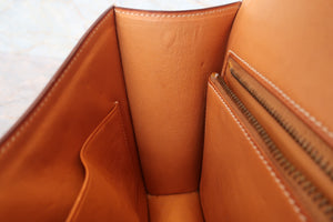 HERMES／エルメス コンスタンス24 ボックスカーフ ナチュラル 〇I刻印 ショルダーバッグ 700090049
