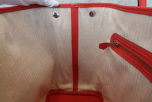 Load image into Gallery viewer, HERMES  GARDEN PARTY PM Country leather Rouge pivoine R Engraving Tote bag 700110143
