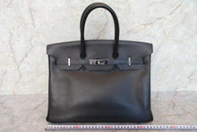 画像をギャラリービューアに読み込む, HERMES／エルメス バーキン35 ヴォーエプソン ブラック □K刻印 ハンドバッグ 700100149
