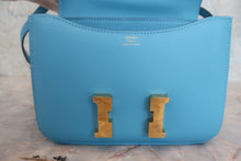 將圖片載入圖庫檢視器 HERMES／エルメス コンスタンス3 ミニ ヴォースイフト セレスト C刻印 ショルダーバッグ 800060132
