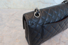 Load image into Gallery viewer, CHANEL Matelasse Double Flap Double Chain shoulder bag Caviar skin Black/Silver hardware Shoulder bag 800090199
