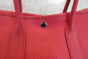 HERMES／エルメス ガーデンパーティTPM ネゴンダ ブーゲンビリア □O刻印 トートバッグ 700060302