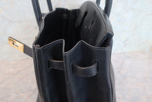 将图片加载到图库查看器，HERMES BIRKIN 40 Togo leather Black 〇W刻印 Hand bag 700110043
