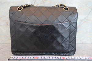 CHANEL/シャネル マトラッセWフラップWチェーンショルダーバッグ ラムスキン ブラック/ゴールド金具 ショルダーバッグ 700070152