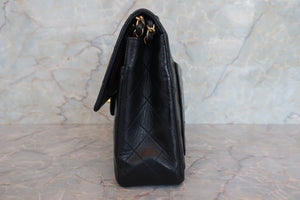 CHANEL/シャネル マトラッセWフラップWチェーンショルダーバッグ ラムスキン ブラック/ゴールド金具 ショルダーバッグ 700070152