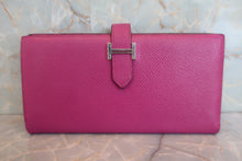 画像をギャラリービューアに読み込む, HERMES／エルメス ベアンスフレ ヴォーエプソン ローズパープル C刻印 財布 800020174
