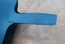 Load image into Gallery viewer, HERMES PICOTIN LOCK PM Clemence leather Blue zanzibar A Engraving Hand bag 700110157
