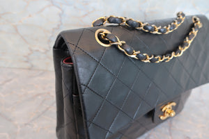 CHANEL/シャネル マトラッセWフラップWチェーンショルダーバッグ ラムスキン ブラック/ゴールド金具 ショルダーバッグ 700070152