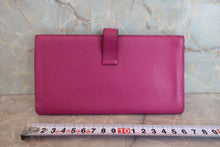 画像をギャラリービューアに読み込む, HERMES／エルメス ベアンスフレ ヴォーエプソン ローズパープル C刻印 財布 800020174
