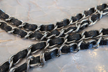 Load image into Gallery viewer, CHANEL Matelasse Double Flap Double Chain shoulder bag Caviar skin Black/Silver hardware Shoulder bag 800090199
