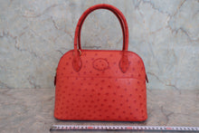 將圖片載入圖庫檢視器 HERMES／エルメス ボリード27 オーストリッチ ルージュ □B刻印 ショルダーバッグ 800060122
