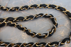 CHANEL/シャネル マトラッセWフラップWチェーンショルダーバッグ ラムスキン ブラック/ゴールド金具 ショルダーバッグ 700070152