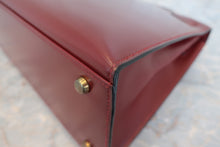 将图片加载到图库查看器，HERMES KELLY 32 Box carf leather Rouge H 〇R刻印 Hand bag 600100073
