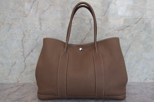 HERMES／エルメス ガーデンパーティPM ネゴンダ エトゥープ X刻印 トートバッグ 700070142