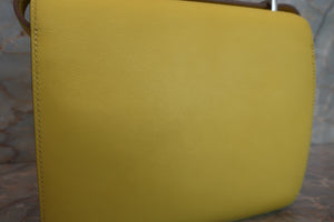 HERMES／エルメス コンスタンス3 ミニ ヴォースイフト ライム D刻印 ショルダーバッグ 700050088