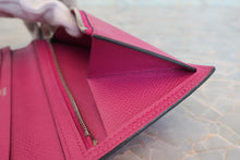 画像をギャラリービューアに読み込む, HERMES／エルメス ベアンスフレ ヴォーエプソン ローズパープル C刻印 財布 800020174

