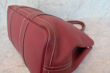 Load image into Gallery viewer, HERMES  GARDEN PARTY PM Negonda leather Rouge H □K Engraving Tote bag 700110139
