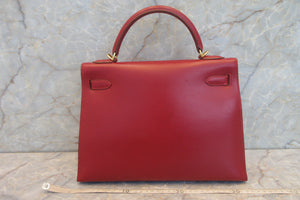HERMES／エルメス ケリー32 リセ ルージュヴィフ □F刻印 ハンドバッグ 700050214