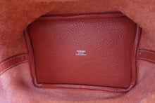 Load image into Gallery viewer, HERMES PICOTIN LOCK PM Clemence leather Sanguine □O Engraving Hand bag 700100103
