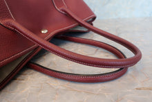 Load image into Gallery viewer, HERMES  GARDEN PARTY PM Negonda leather Rouge H □K Engraving Tote bag 700110139
