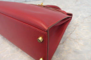 HERMES／エルメス ケリー32 リセ ルージュヴィフ □F刻印 ハンドバッグ 700050214