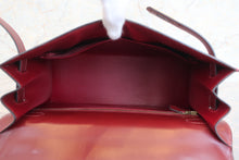 将图片加载到图库查看器，HERMES KELLY 32 Box carf leather Rouge H 〇R刻印 Hand bag 600100073
