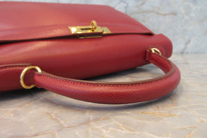 HERMES／エルメス ケリー32 リセ ルージュヴィフ □F刻印 ハンドバッグ 700050214