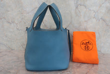 將圖片載入圖庫檢視器 HERMES／エルメス ピコタンＰＭ トリヨンクレマンス ブルージーン □I刻印 ハンドバッグ 800060138
