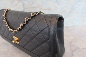 CHANEL/シャネル マトラッセチェーンショルダーバッグ ラムスキン ブラック/ゴールド金具 ショルダーバッグ 700070272