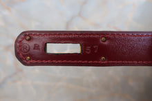 将图片加载到图库查看器，HERMES KELLY 32 Box carf leather Rouge H 〇R刻印 Hand bag 600100073
