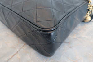 CHANEL/シャネル マトラッセフリンジチェーンショルダーバッグ ラムスキン ネイビー/ゴールド金具 ショルダーバッグ 700060238