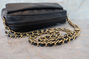 CHANEL/シャネル マトラッセフリンジチェーンショルダーバッグ ラムスキン ネイビー/ゴールド金具 ショルダーバッグ 700060238