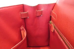 HERMES／エルメス ケリー32 リセ ルージュヴィフ □F刻印 ハンドバッグ 700050214