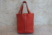 画像をギャラリービューアに読み込む, HERMES／エルメス ピコタンロックＭＭ トリヨンクレマンス サンギーヌ  □P刻印 ハンドバッグ 800020045
