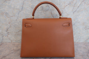 HERMES KELLY 32 Graine Couchevel leather Gold 〇Y刻印 Shoulder bag 600100103