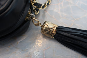 CHANEL/シャネル マトラッセフリンジチェーンショルダーバッグ ラムスキン ネイビー/ゴールド金具 ショルダーバッグ 700060238