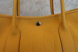 HERMES／エルメス ガーデンパーティPM ネゴンダ ジョーヌ □N刻印 トートバッグ 700070167