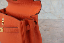 画像をギャラリービューアに読み込む, HERMES／エルメス ケリー25 トゴ オレンジ □K刻印 ショルダーバッグ 800040151
