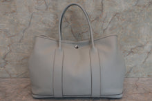 将图片加载到图库查看器，HERMES GARDEN PARTY PM Epsom leather Blue glacier A刻印 Tote bag 600080053
