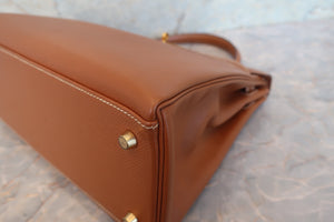 HERMES／エルメス ケリー32 クシュベル ゴールド 〇Y刻印 ショルダーバッグ 700090060
